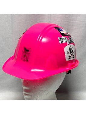Pyramex Pink Hard Hat With Decals Type 1 Class E Size 6 1/2 - 8 Adjustable